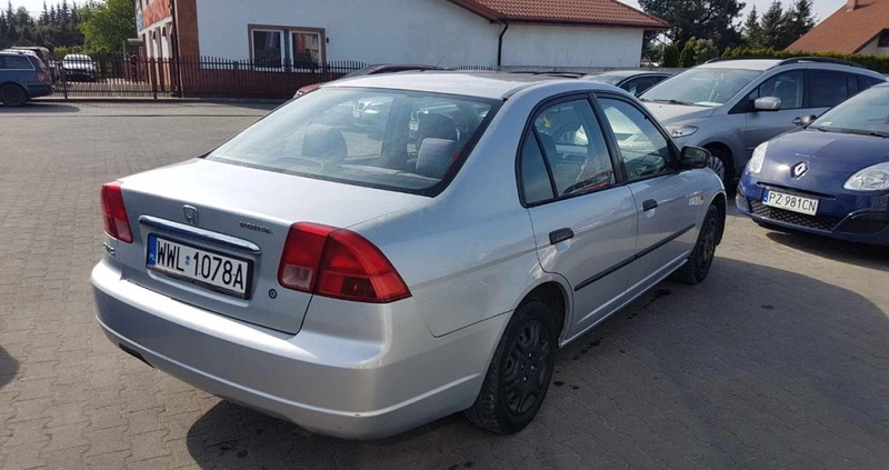 Honda Civic cena 3000 przebieg: 305626, rok produkcji 2001 z Krośniewice małe 46
